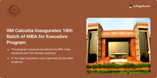 IIM Calcutta Inaugurates 18th Batch of MBA for Executive Program, Organises 2-day Hackathon